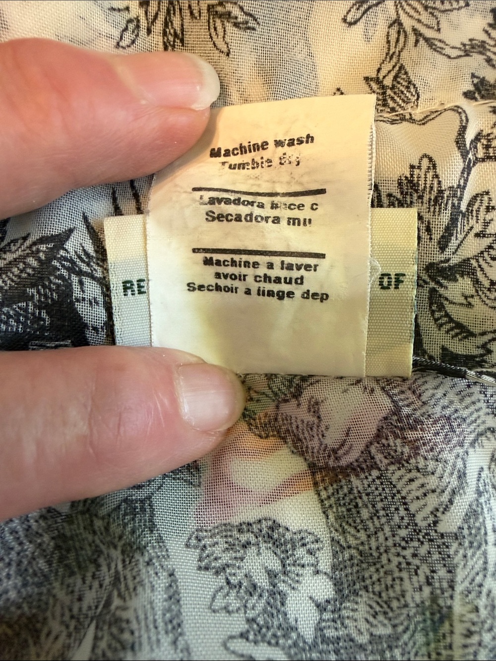 Vtg Waverly Country Life Toile Sheer Panels Pair-54x84. Rod. FSC Home Fashions - Picture 8 of 11
